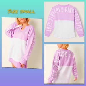 Victoria Secret LOVE PINK Varsity Pullover Small